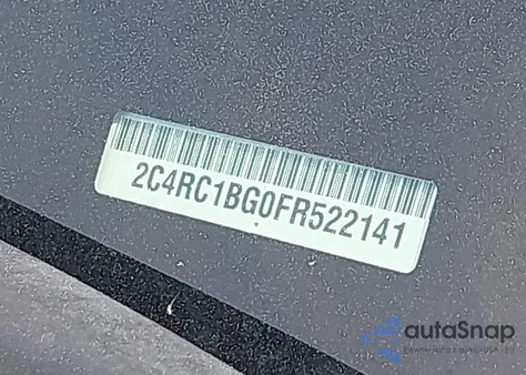 2015 Chrysler Town & Country Touring z USA, uszkodzony, nr VIN 2C4RC1BG0FR522141